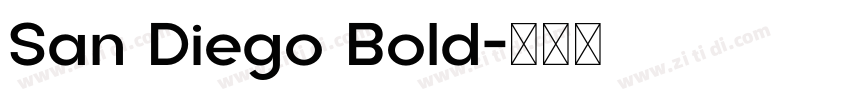 San Diego Bold字体转换